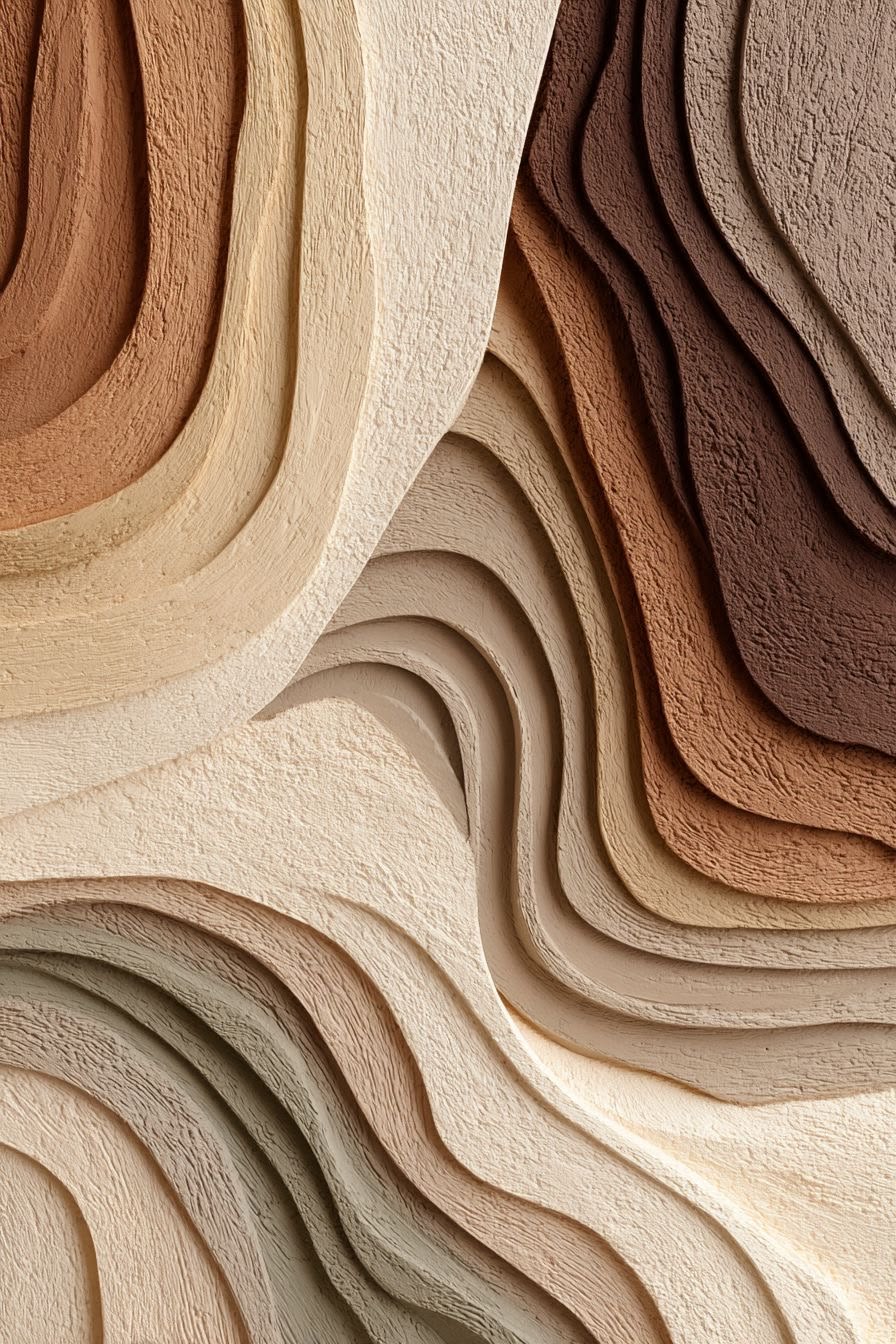 The Cut — carved earth-tone texture
